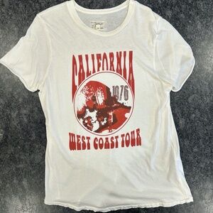 New Current Elliott Women Tshirt California West Coast Tour/Loveland Tour 1976